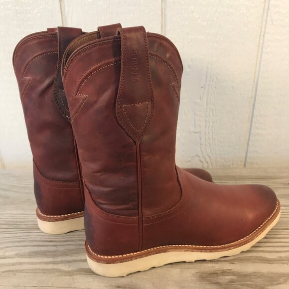 Tecovas Knox Mens Wedge Roper Briar Leather Western Boots 9 D 1025 - Picture 3 of 15